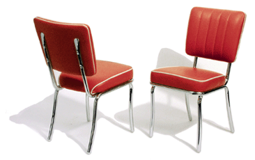 50er en 60er jaren eetkamer stoelen amerikaans